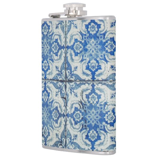 Antiek  Portugees Tiles Pattern - Azulejo Heupfles (Links)