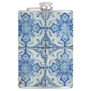 Antiek  Portugees Tiles Pattern - Azulejo Heupfles