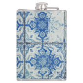 Antiek  Portugees Tiles Pattern - Azulejo Heupfles (Achterkant)