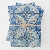 Antiek  Portugees Tiles Pattern - Azulejo Inpakpapier Vel (In situ)