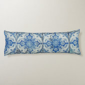 Antiek  Portugees Tiles Pattern - Azulejo Lichaamskussen (Achterkant)