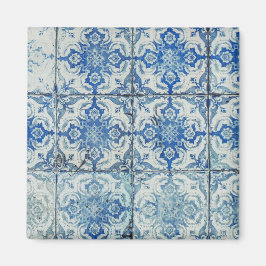 Antiek  Portugees Tiles Pattern - Azulejo Magneet