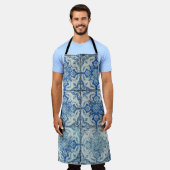 Antiek  Portugees Tiles Pattern - Azulejo Schort (Gedragen)