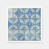 Antiek  Portugees Tiles Pattern - Azulejo Servet (Voorkant)