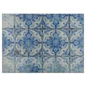 Antiek Portugees Tiles Pattern - Azulejo Snijplank (Voorkant)