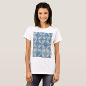 Antiek  Portugees Tiles Pattern - Azulejo T-shirt (Voorkant volledig)