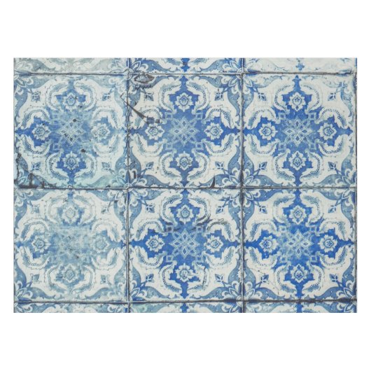 Antiek  Portugees Tiles Pattern - Azulejo Tafelkleed (Voorkant (Horizontaal))