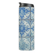 Antiek  Portugees Tiles Pattern - Azulejo Thermosbeker (Geroteerd rechts)
