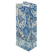 Antiek Portugees Tiles Pattern - Azulejo Wijn Cadeautas (Achterkant Gekanteld)