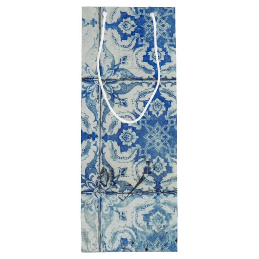 Antiek  Portugees Tiles Pattern - Azulejo Wijn Cadeautas (Achterkant)