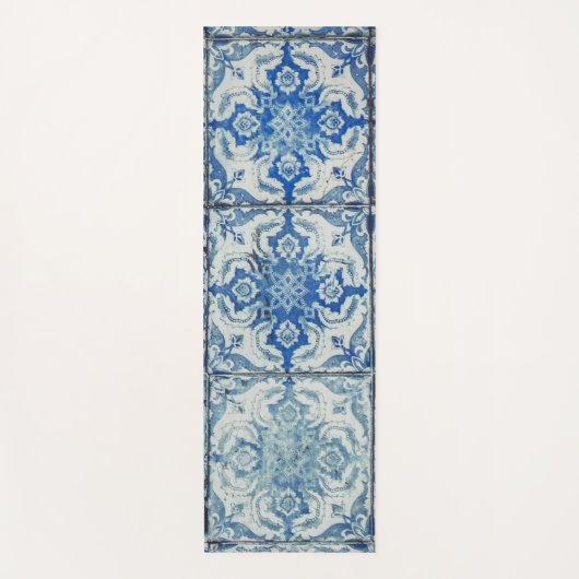 Antiek  Portugees Tiles Pattern - Azulejo Yogamat (Voorkant)