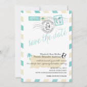 Antiek post Puerto Rico Save the Date (Voorkant)