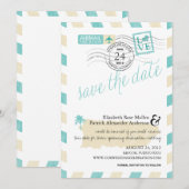 Antiek post Puerto Rico Save the Date (Voorkant / Achterkant)