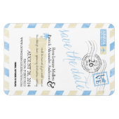 Antiek post Puerto Rico Save the Date Magneet (Horizontaal)