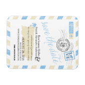 Antiek post Puerto Rico Save the Date Magneet (Horizontaal)