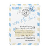 Antiek post Puerto Rico Save the Date Magneet (Verticaal)