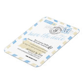 Antiek post Puerto Rico Save the Date Magneet (Linkerzijde)