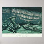 Antiek Poster Aurora Borealis (Voorkant)