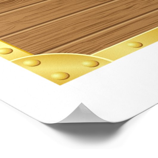 Antiek Poster op de borst (Hoek)