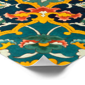 Antiek Poster Perzisch Ornament (Hoek)