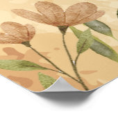 Antiek Poster van de botanische en de Floral (Hoek)