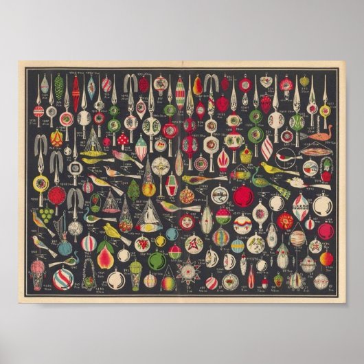 Antiek Poster van de Duitse Ornamenten (Voorkant)