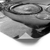 ANTIEK  POSTER voor CLASSIC CAR (Hoek)