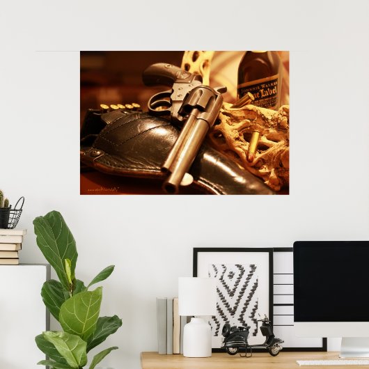 Antiek poster voor fotografie (Thuiskantoor)