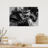 Antiek poster voor fotografie van pistool (Keuken)