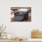 Antiek Poster voor schrijfmachines (Keuken)