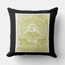 Antiek postzegel guatamala all seeing eye