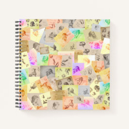 Antiek potloodstudies Aangepaste schets Notitieboek