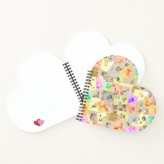 Antiek potloodstudies Harde schets Notitieboek (Binnen)