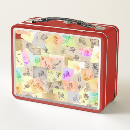 Antiek potloodstudies kleurrijk (Achterkant)