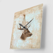 Antiek printer 5 vierkante klok (Hoek)