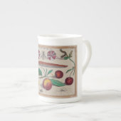 Antiek prints uit Europa bloemen Porselein Kop (Voorkant rechts)