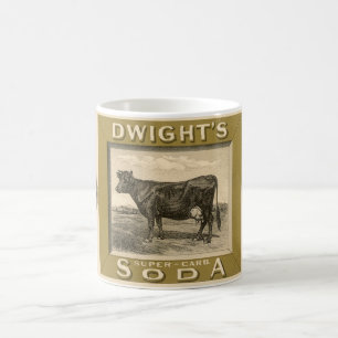 Antiek productlabel, Dwight's Bicarbonated Soda Koffiemok