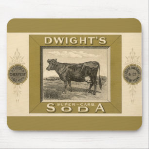 Antiek productlabel, Dwight's Bicarbonated Soda Muismat