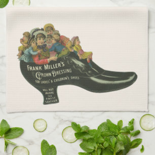 Antiek productlabel, Frank Miller's Schoensmeer Theedoek