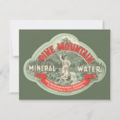 Antiek Productlabel, Pine Mountain Mineraalwater (Voorkant)