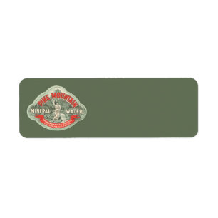 Antiek Productlabel, Pine Mountain Mineraalwater Etiket