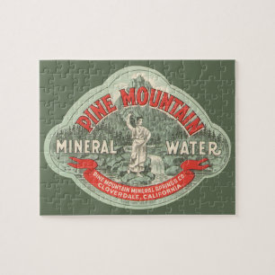 Antiek Productlabel, Pine Mountain Mineraalwater Legpuzzel