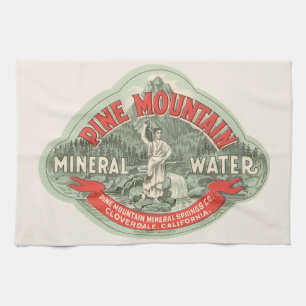 Antiek Productlabel, Pine Mountain Mineraalwater Theedoek