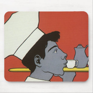 Antiek productlabel, Russische hete chocolademelk  Muismat