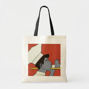 Antiek productlabel, Russische hete chocolademelk Tote Bag
