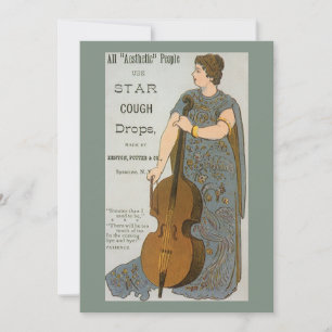 Antiek productlabel, Star Cough Drops met Cello