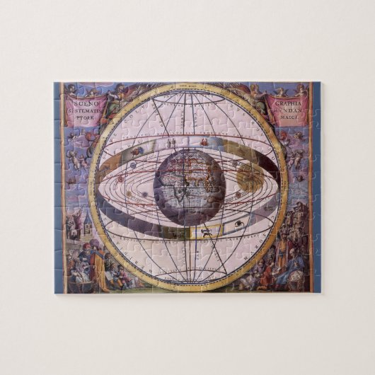Antiek Ptolemaic Solar System, Andreas Cellarius Legpuzzel (Horizontaal)