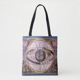 Antiek Ptolemaic Solar System, Andreas Cellarius Tote Bag