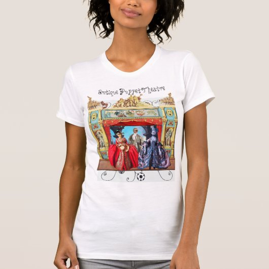 ANTIEK PUPPET THEATER, POPPETS IN MASKERADE T-SHIRT (Voorkant)
