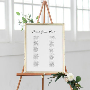 Antiek Quill Vind uw stoel kaart Poster